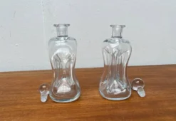 Bouteilles Vintage Danoises Kluk Kluk en Verre de Holmegaard, années 1970, Ensemble de 2