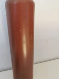 bouteille , vase , soliflore en grès vernissé marron