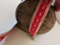bouteille , vase , soliflore en grès vernissé marron