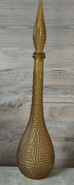 Bouteille verre ampoli pointes de diamant