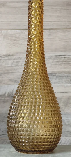 Bouteille verre ampoli pointes de diamant