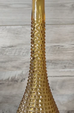 Bouteille verre ampoli pointes de diamant