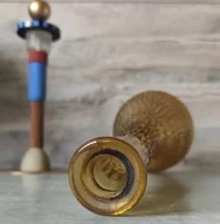 Bouteille verre ampoli pointes de diamant
