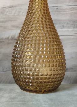 Bouteille verre ampoli pointes de diamant