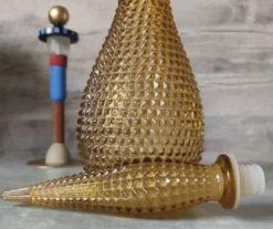 Bouteille verre ampoli pointes de diamant