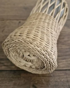 Bouteille verre et osier