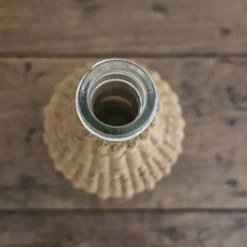 Bouteille verre et osier