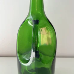 Bouteille verte en verre