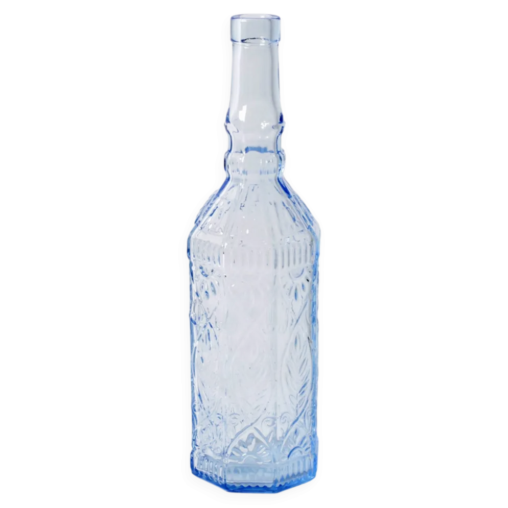 Bouteille vintage bleu clair / Bouteille Fiesole 720ml pour maison de campagne / Bormioli