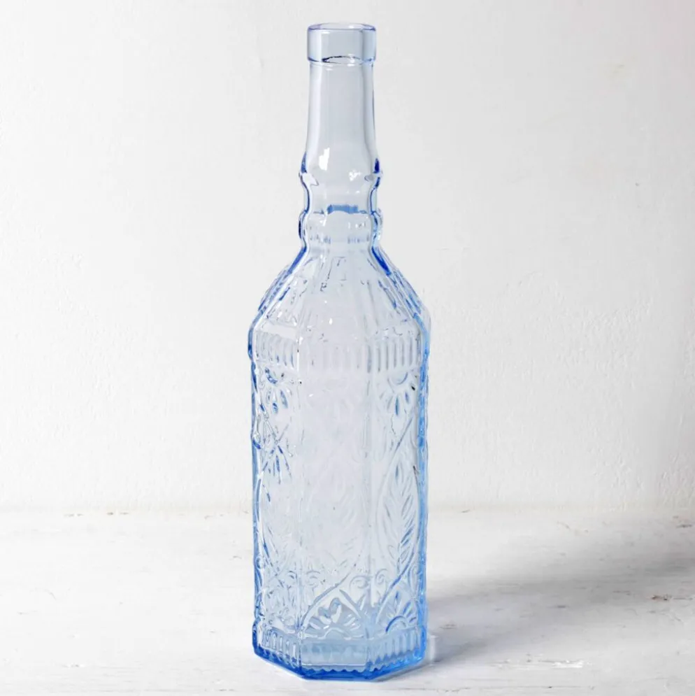 Bouteille vintage bleu clair / Bouteille Fiesole 720ml pour maison de campagne / Bormioli