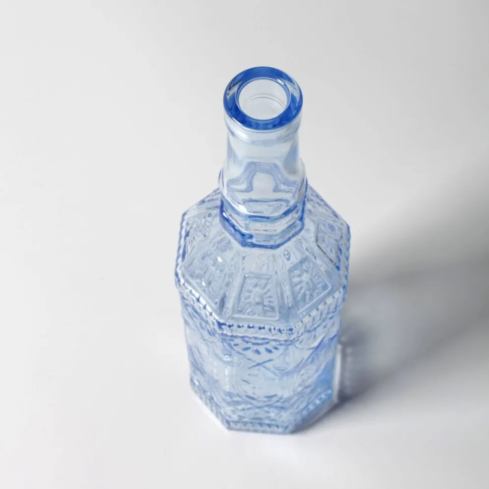 Bouteille vintage bleu clair / Bouteille Fiesole 720ml pour maison de campagne / Bormioli
