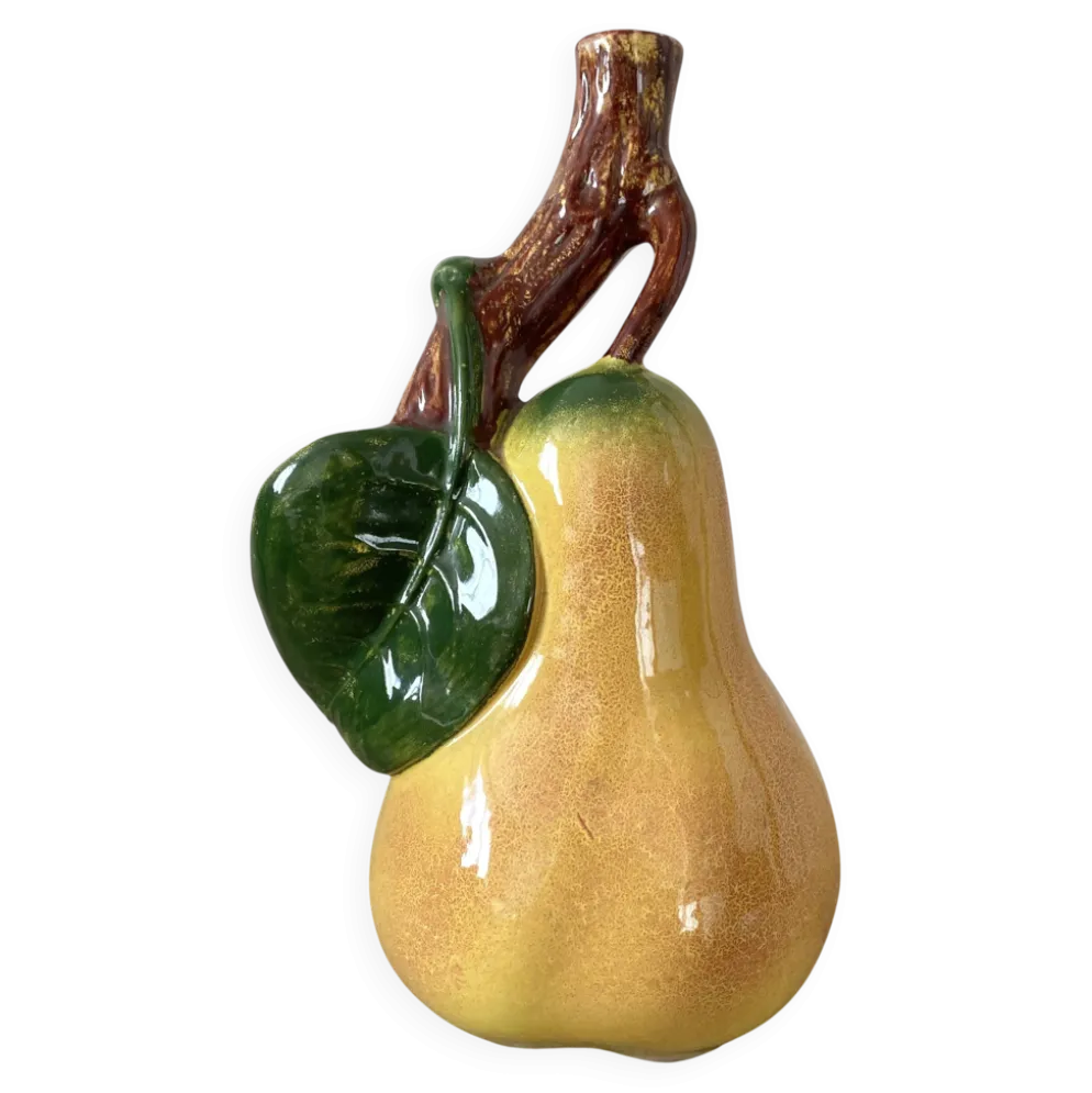 Bouteille vintage en céramique forme poire