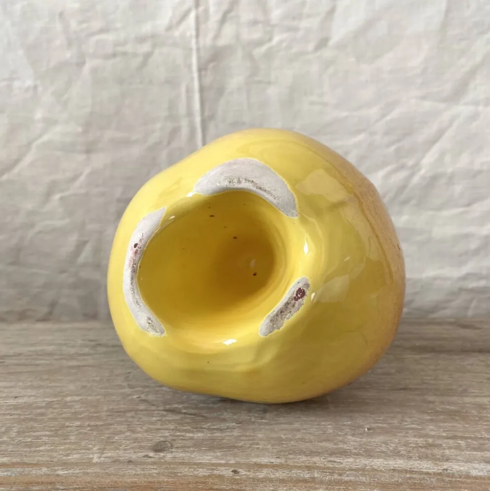Bouteille vintage en céramique forme poire