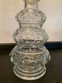 Bouteille vintage en verre moulé France