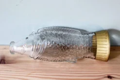 Bouteille vintage forme poisson
