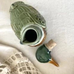 Bouteille zoomorphe ,canard en céramique