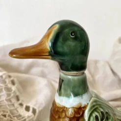 Bouteille zoomorphe ,canard en céramique