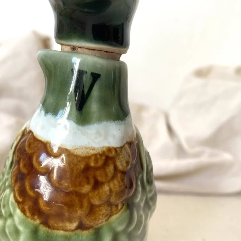 Bouteille zoomorphe ,canard en céramique