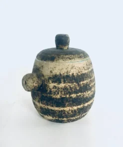 Brutalist Dutch Art Ceramic Pot by Pieter Groeneveldt, Netherlands, 1960s