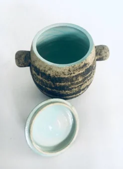 Brutalist Dutch Art Ceramic Pot by Pieter Groeneveldt, Netherlands, 1960s