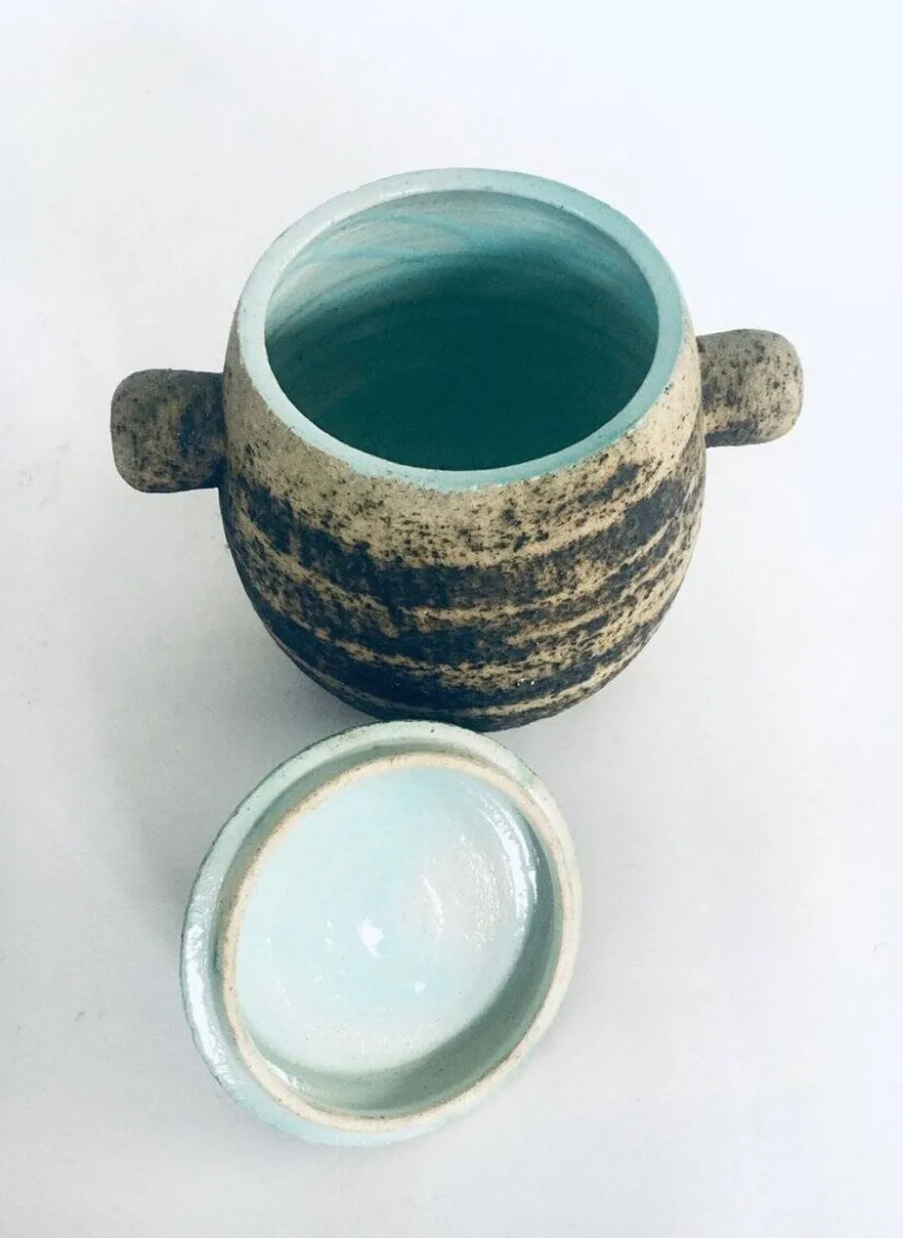 Brutalist Dutch Art Ceramic Pot by Pieter Groeneveldt, Netherlands, 1960s