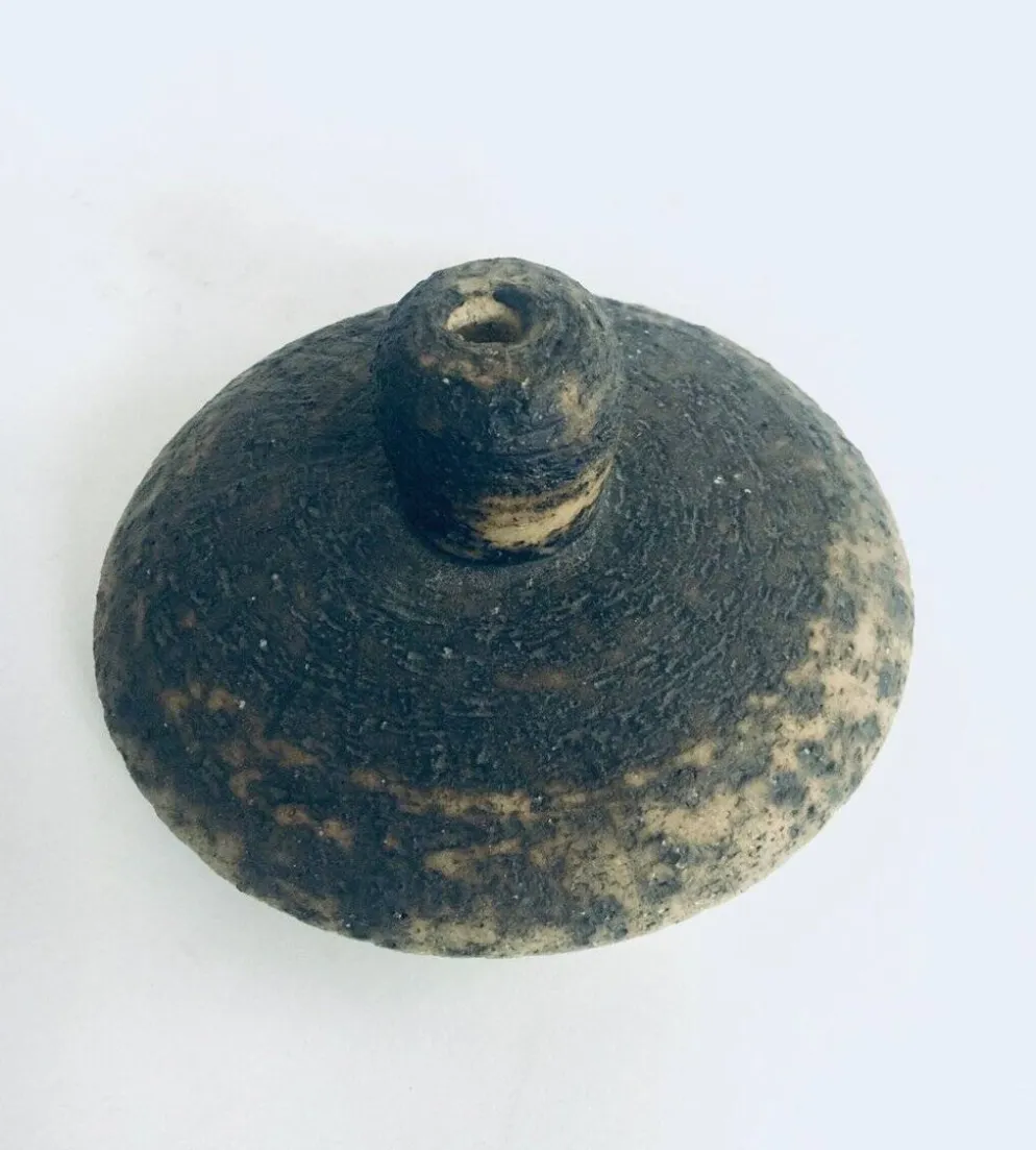Brutalist Dutch Art Ceramic Pot by Pieter Groeneveldt, Netherlands, 1960s