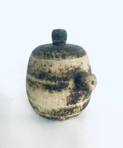 Brutalist Dutch Art Ceramic Pot by Pieter Groeneveldt, Netherlands, 1960s