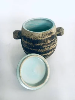 Brutalist Dutch Art Ceramic Pot by Pieter Groeneveldt, Netherlands, 1960s