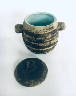 Brutalist Dutch Art Ceramic Pot by Pieter Groeneveldt, Netherlands, 1960s
