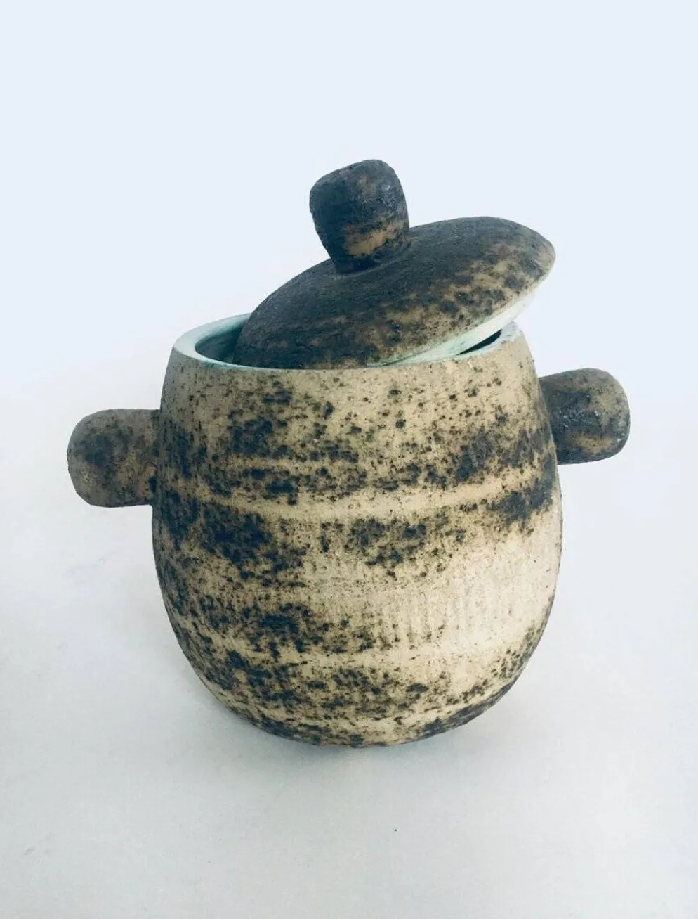 Brutalist Dutch Art Ceramic Pot by Pieter Groeneveldt, Netherlands, 1960s