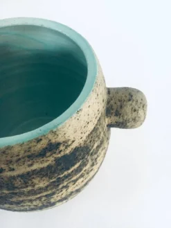 Brutalist Dutch Art Ceramic Pot by Pieter Groeneveldt, Netherlands, 1960s
