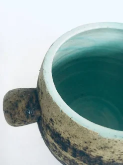 Brutalist Dutch Art Ceramic Pot by Pieter Groeneveldt, Netherlands, 1960s
