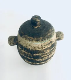 Brutalist Dutch Art Ceramic Pot by Pieter Groeneveldt, Netherlands, 1960s