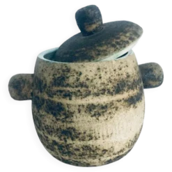Brutalist Dutch Art Ceramic Pot by Pieter Groeneveldt, Netherlands, 1960s