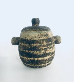 Brutalist Dutch Art Ceramic Pot by Pieter Groeneveldt, Netherlands, 1960s