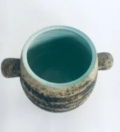 Brutalist Dutch Art Ceramic Pot by Pieter Groeneveldt, Netherlands, 1960s