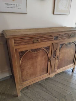 Buffet ancien art déco sculpté vintage