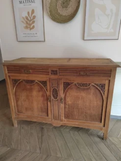 Buffet ancien art déco sculpté vintage