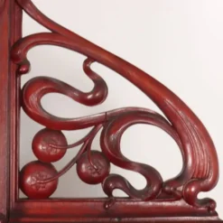 Buffet ancien Art nouveau en noyer avec décorations, Italie, XIXe siècle