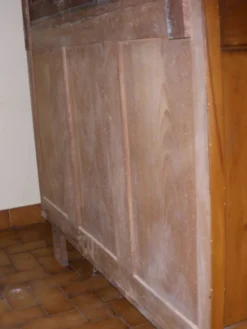 Buffet ancien deux corps en bois sculpté - plateau marbre - très bel état