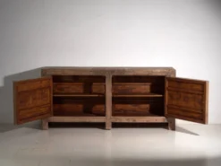 Buffet ancien à panneaux en bois de pin – Chine, vers 1900