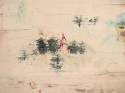 Buffet ancien peint en bois d’orme – Chine, vers 1900