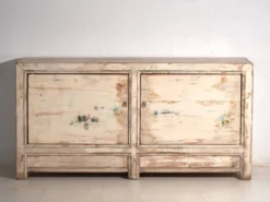 Buffet ancien peint en bois d’orme – Chine, vers 1900