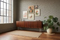 Buffet/armoire haute vintage XL en palissandre