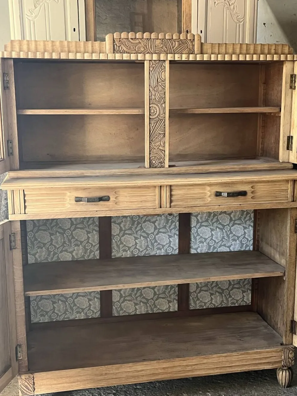 Buffet art déco deux corps