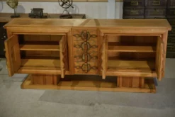 Buffet Art Déco en chêne et ferronnerie par Léon et Maurice Jallot 1940’s