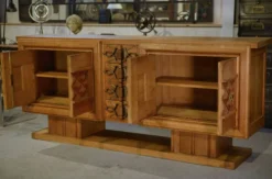 Buffet Art Déco en chêne et ferronnerie par Léon et Maurice Jallot 1940’s