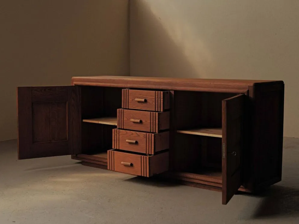 Buffet Art Déco en chêne, France, vers 1940