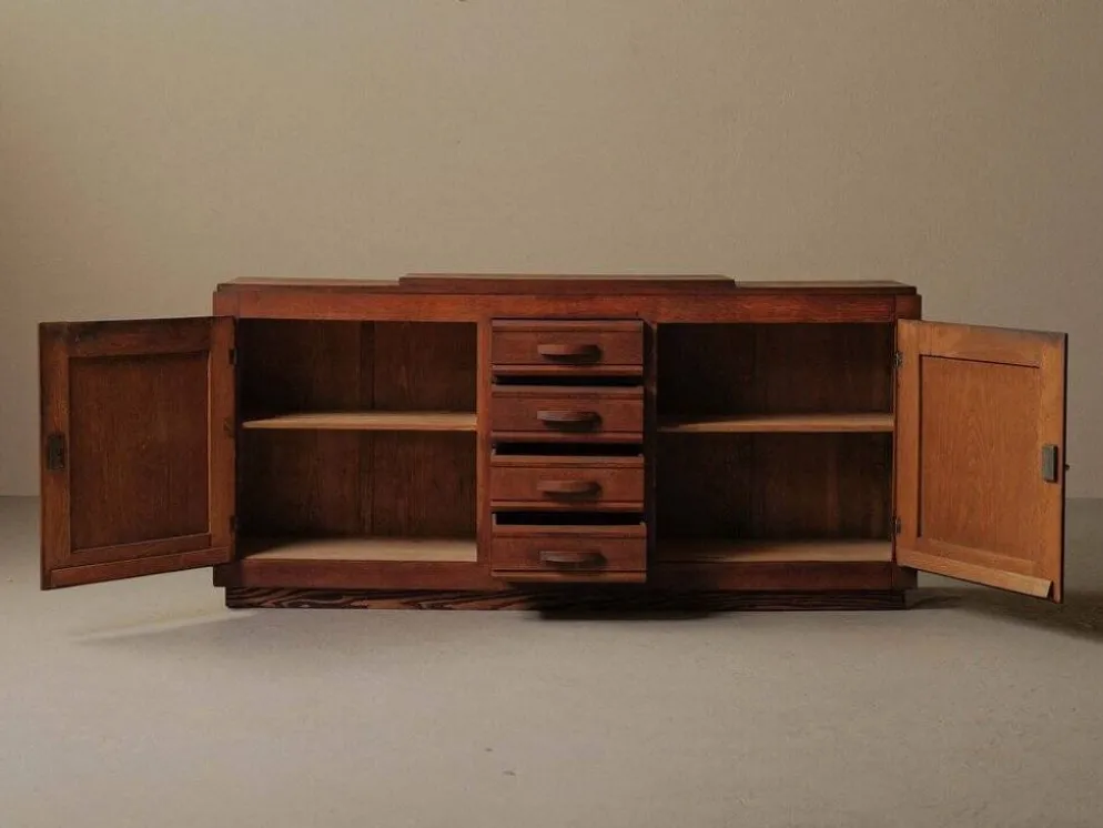 Buffet Art Déco en chêne, France, vers 1940