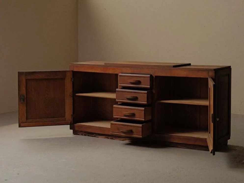 Buffet Art Déco en chêne, France, vers 1940
